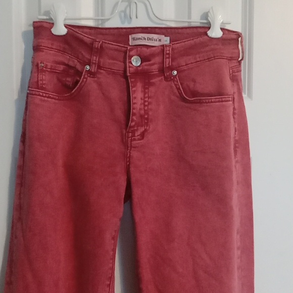 Ranch Dress'n Chic Women's Red Flare Jeans - Picture 3 of 7